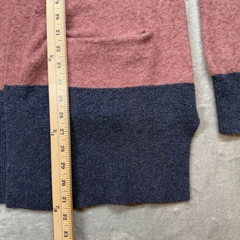 Madewell Kent Cardigan Women's Large Multicolor Striped Wool Blend